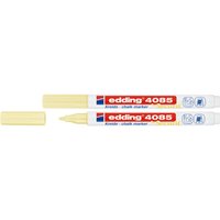 Krijtstift edding 4085 by Securit rond 1-2mm pastel geel