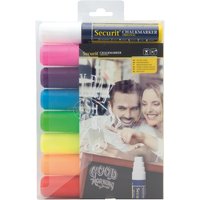 Krijtstift Securit SMA-720 blok ass 7-15mm blister à 8 stuks