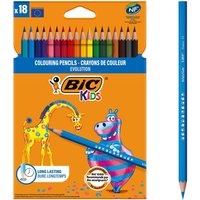 Kleurpotloden BicKids Evolution ecolutions ass blister à 18st