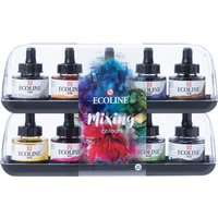 Inkt Talens Ecoline met pipet additional set à 10 ass