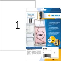 Etiket HERMA 8020 210x297mm transparant 25 stuks