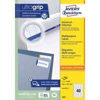 Etiket Avery 3657 48.5x25.4mm wit 4000 stuks