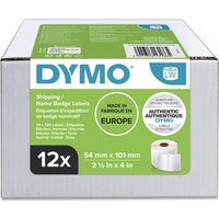 Etiket Dymo LabelWriter naamkaart 54x101mm 12 rollen á 220 stuks wit