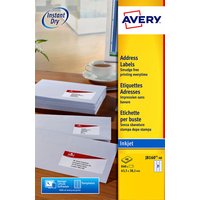 Etiket Avery J8160-25 63.5x38.1mm wit 525 stuks