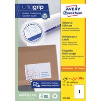 Etiket Avery 3478-200 210x297mm A4 wit 200 stuks