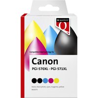 Inktcartridge Quantore alternatief tbv Canon PGI-570XL CLI-571XL 2x zwart 3x kleur