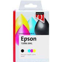 Inktcartridge Quantore alternatief tbv Epson 29XL T2996 zwart + 3 kleuren remanufactured