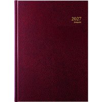 Agenda 2027 Brepols Bremax Santex A4 1dag/1pagina 4 kolommen bordeaux