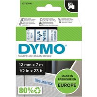 DYMO 45014 Labeltape Polyester Tapekleur: Wit Tekstkleur: Blauw 12 mm 7 m