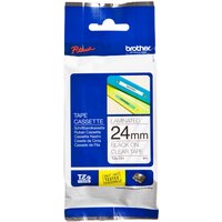 Labeltape Brother P-touch TZe-151 standaard 24mm zwart op transparant