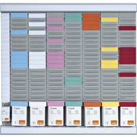 Planbord Nobo kantoorplanning T-kaart nr.2 met 24 sleuven