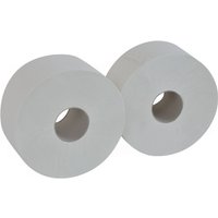 Toiletpapier Cleaninq T2 jumbo klein 2-laags 12x170m wit