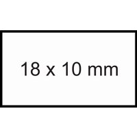 Prijsetiket 10x18mm Sato PB1 afneembaar wit
