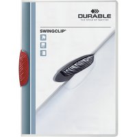 Klemmap Durable Swingclip 30 vellen rood