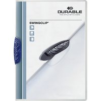 Klemmap Durable Swingclip 30 vellen blauw