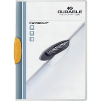 Klemmap Durable Swingclip 30 vellen geel