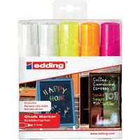 Krijtstift edding 4090 window schuin 4-15mm assorti etui à 5 stuks