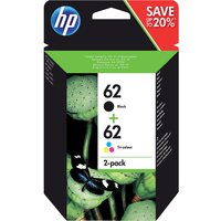 Inktcartridge HP N9J71AE 62 zwart + kleur