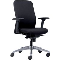 Bureaustoel Euroseats Milano synchroom zwart