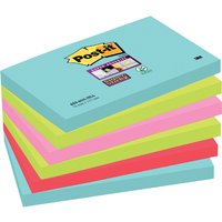 Memoblok Post-it 655 Super Sticky 76x127mm Cosmic 6 stuks