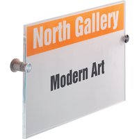 Deurbordje Durable crystal sign 4825 210x297mm
