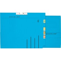 Verzamelmap Djois Secolor A4 lateraal recycled blauw