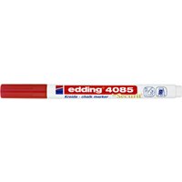 Krijtstift edding 4085 by Securit rond 1-2mm rood