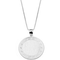Greek Key Pendant Necklace in Sterling Silver