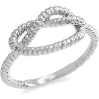 Infinity Knot Ring in Sterling Silver