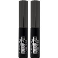 Maybelline New York Tattoo Brow Peel Off Eyebrow Gel Tint, Colour: Black Brown Double