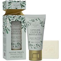 Scottish Fine Soaps Ginger, Clove & Mistletoe Festive Treats 1x50ml & 1x40g