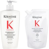 Kérastase Première Shampoo Refillable Bottle for Damaged Hair 500ml & Refill Pouch 500ml