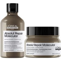 L'Oreal Professionnel Serie Expert Absolut Repair Molecular Hair Shampoo 300ml & Serie Expert Absolut Repair Molecular Rinse-Off Mask 295ml