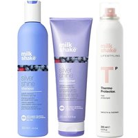 milk_shake Icy Blond Shampoo 300Ml, Icy Blond Conditioner 250Ml & Thermo Protector 200Ml Pack