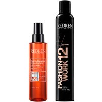 Redken Frizz Dismiss Instant Deflate 125ml & Fashion Work 12 400ml Duo