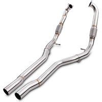 2.5" Resonator Delete Pipes - Audi S4 / S5 B9 Quattro 3.0 V6 TFSI 15-19