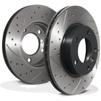 Front Drilled Grooved 286mm Brake Discs - BMW Z4 E85 2.0I 2.2I 2.5I 2.5SI