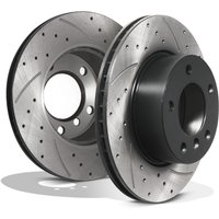 Front Grooved 284mm Brake Discs - BMW 1 Series E81 E87 116I 118I 116D 118D 04+