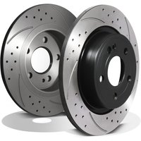 Rear Drilled Grooved Solid 295mm Brake Discs Mercedes Benz CLA Class 1.5 2.0 19+