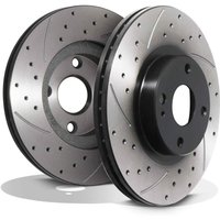 Front Drilled Grooved 270mm Brake Discs - Mazda MX-5 MK2 MK2.5 NB 1.6 1.8 98-05