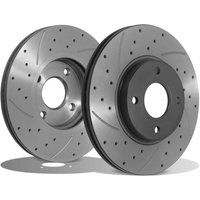 Front Vented 278mm Brake Discs Ford Fiesta MK7 ST180 2013-2017