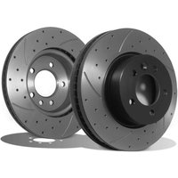 Front Vented 317mm Brake Discs - Land Rover Range rover Sport L320 2.7 TDV6 2005-2013
