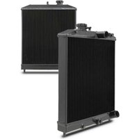 Black 42mm High Flow Radiator - Honda Civic 88-00