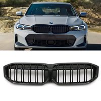 Gloss Black M Sport Style Kidney Grilles - BMW 3 Series G20 G21 LCI 2022+