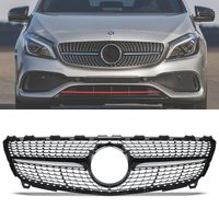 Diamond Style Gloss Black Front Grille - Mercedes Benz A Class W176 15-18