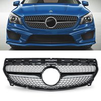 Diamond Style Gloss Black Front Grille - Mercedes CLA C117 13-19