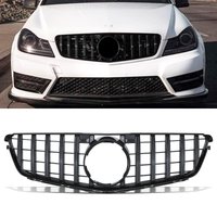 Panamericana GTR Style Gloss Black Grille - Mercedes C Class S204 07-14