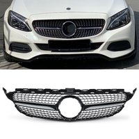 Diamond Style Gloss Black Grille - Mercedes C Class A205 14-18