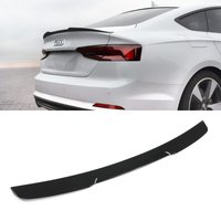 M4 Style Rear Boot Spoiler Lip Gloss Black - Audi A5 8T 09-12