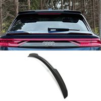 Rear Mid Lip Spoiler Gloss Black - Audi Q8 2018+